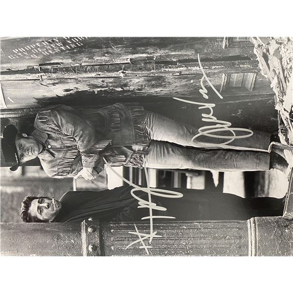 Midnight Cowboy Dustin Hoffman and Jon Voight signed photo