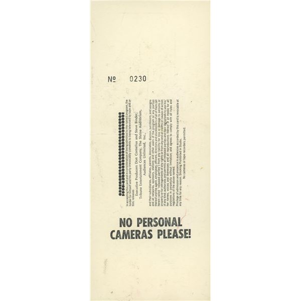 Soul Train Music Awards signed ticket