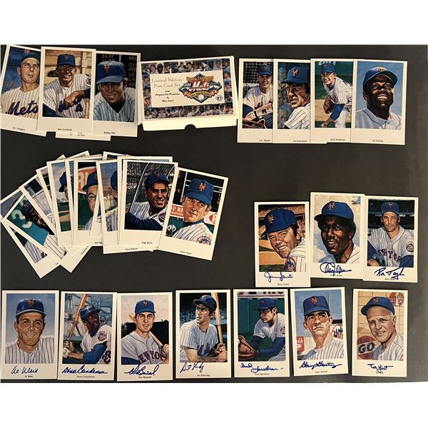 1969 World Champion Mets signed post card set