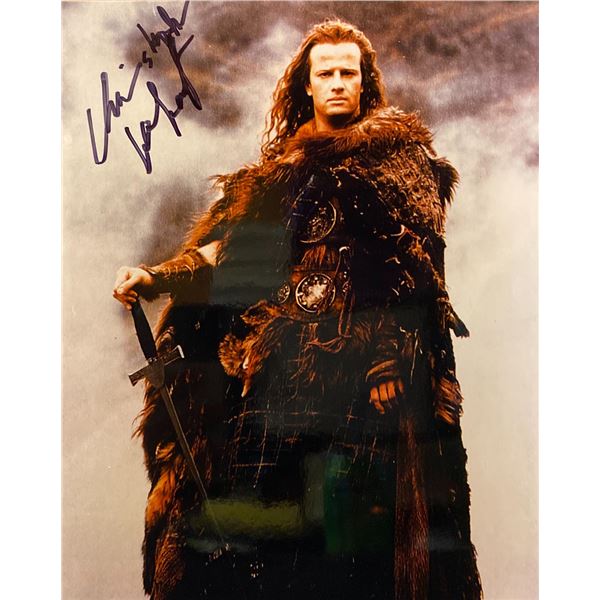 Highlander Christopher Lambert signed movie photo