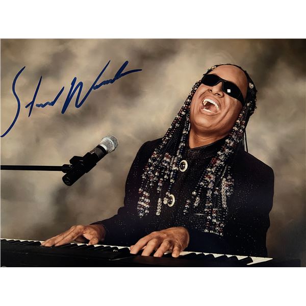 Stevie Wonder signed photo
