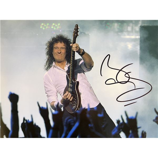 Queen Brian May signed photo. GFA Authenticated