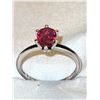 Image 1 : New Sterling Silver Sim Ruby Ring A