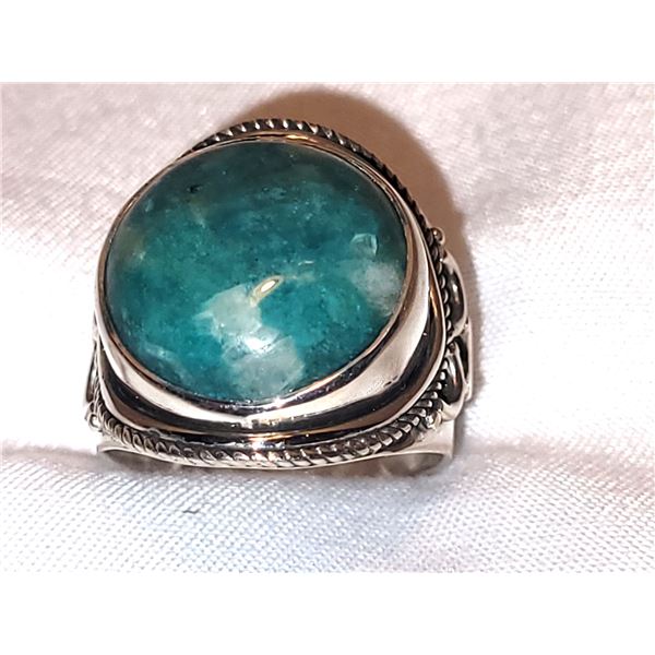 New Amazonite Sterling S Ring A