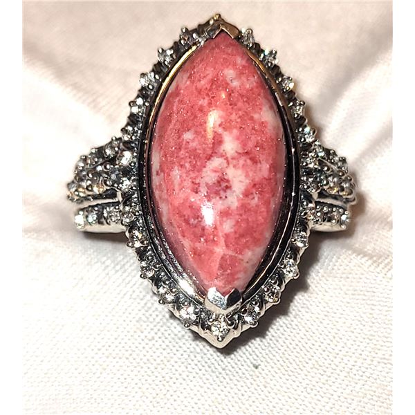 New Sterling Norwegian Thulite Ring A