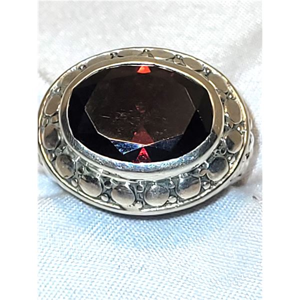 New Sterling S. Sim Ruby Ring A