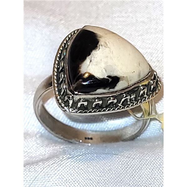 New Jasper & Sterling Silver Ring A