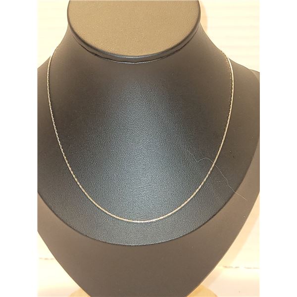 New 18" Sterling Silver Boston Chain A