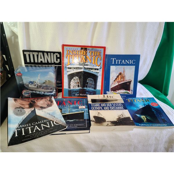 Disney Die Cast 'Crabby Boat' & Books on Titanic A