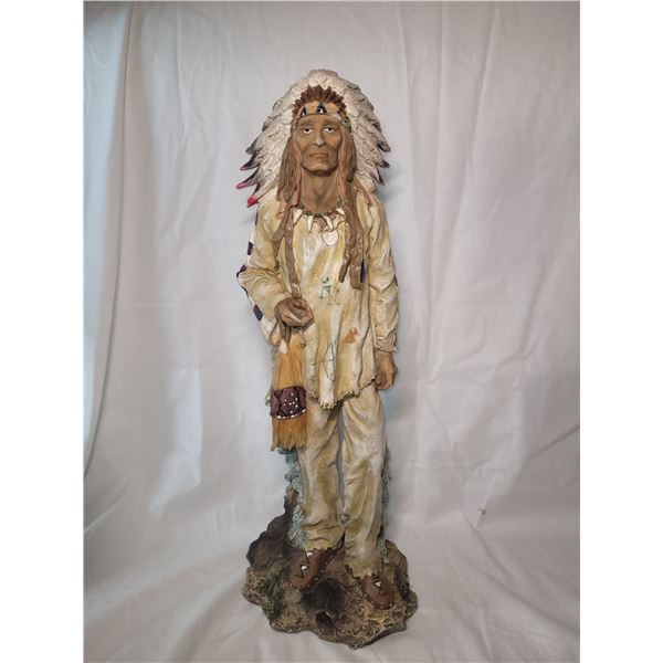 Statue of Native American Indian. A