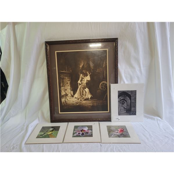 Silk Embroidery Art & Framed Print B