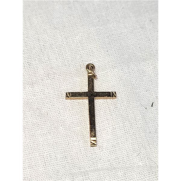 9 K Gold Cross A