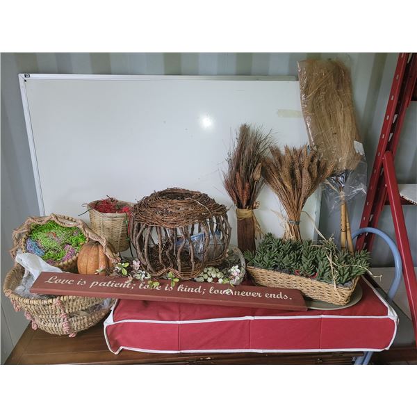 Wicker, Brooms & Silk Florarals A