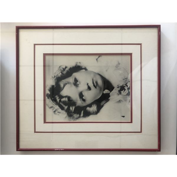 Framed Shirley Temple photo