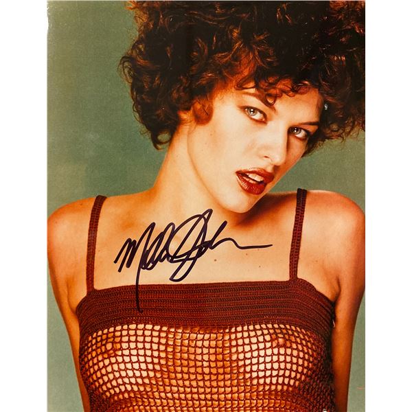 Milla Jovovich signed photo