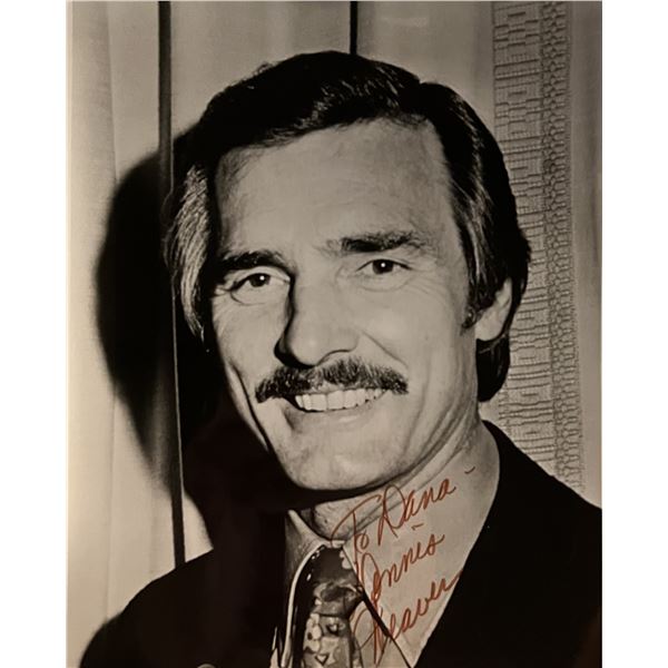 Dennis Weaver signed photo