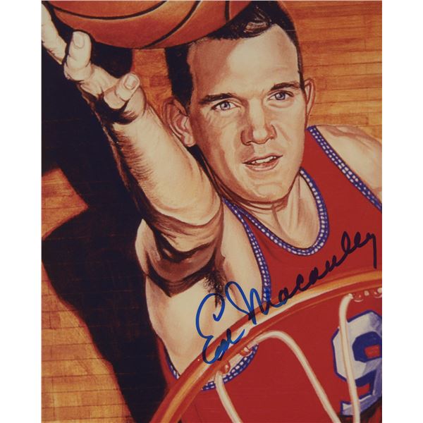 Ed Macauley signed photo