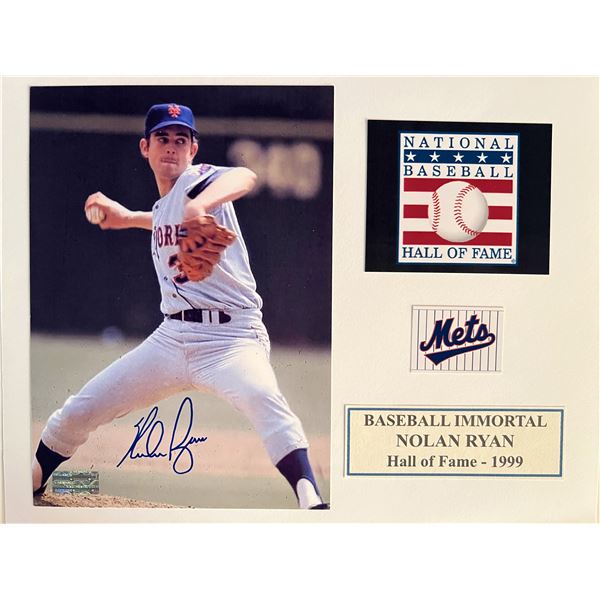 Nolan Ryan signed photo