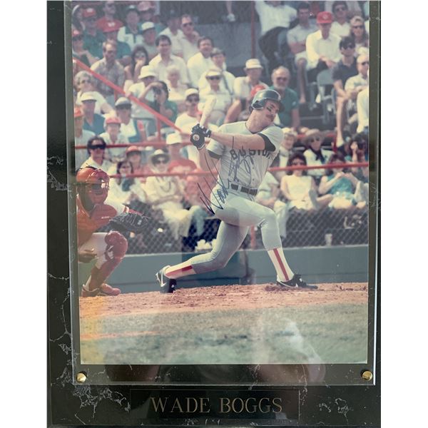 Wade Boggs signed photo