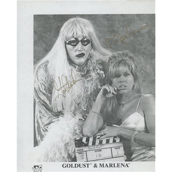 Goldust & Marlena signed photo
