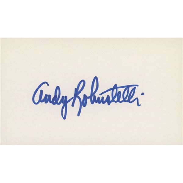 Andy Robustelli original signature