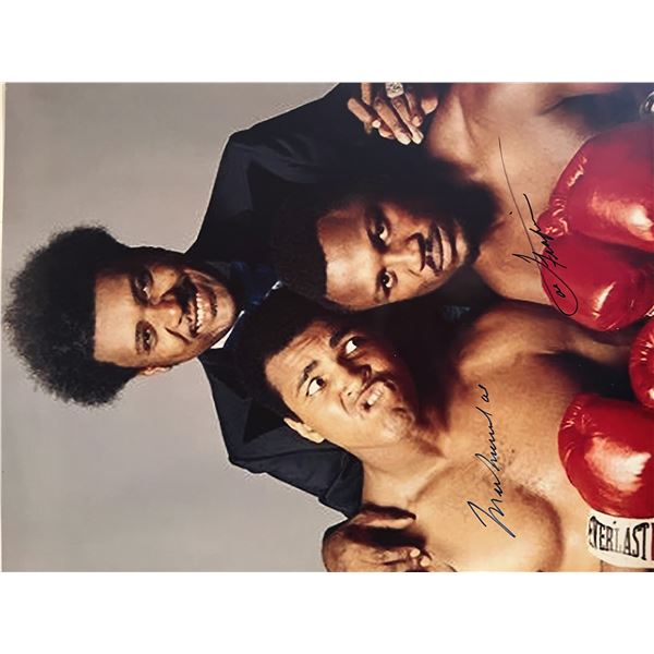 Muhammad Ali / Joe Frazier signed photo