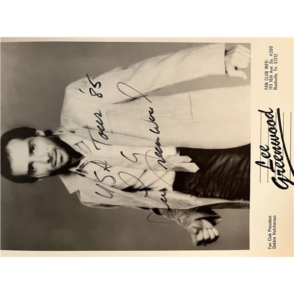 Country Singer Lee Greenwood signed promo photo