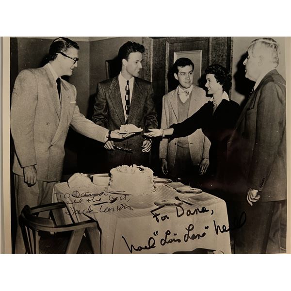 Superman Jack Larson Noel Neill signed photo