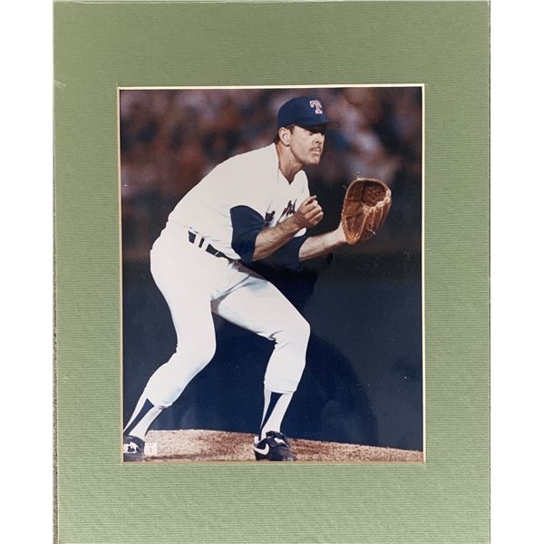 Unsigned Nolan Ryan matted photo