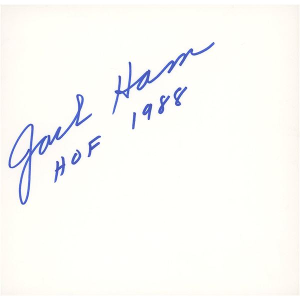 Pittsburgh Steelers Jack Ham signature cut