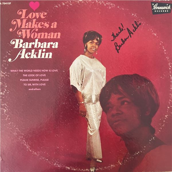 Barbara Acklin signed album