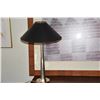Image 2 : VINTAGE STYLE STAINLESS STEEL METAL FINISH TABLE LAMP (23")
