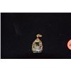 Image 2 : 18K WG & YG AQUAMARINE & DIAMOND PENDANT (TESTED)