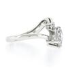 Image 6 : Vintage Platinum 2.53 ctw GIA D/IF Marquise Floral Wrap Diamond Baguette Ring