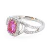 Image 1 : 1.24 ctw Purplish Pink Sapphire and 0.58 ctw Diamond 18K White and Yellow Gold R