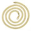 Image 3 : Unisex Solid 14k Yellow Gold 4.6mm 21" Polished Cuban Curb Link Chain Necklace