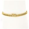 Image 2 : New Italian 14k Yellow Gold 6.75" 5.2mm Miami Cuban Curb Link Chain Bracelet