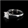 Image 2 : 1.08 ctw G COLOR SI2 CLARITY CENTER Diamond Platinum Ring