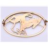 Image 4 : Rare Vintage Gold Unicorn Brooch