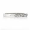 Image 5 : Classic 18k White Gold 0.15 ctw Round Pave Diamond Dual Row Wedding Band Ring