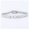 Image 1 : 7.10 ctw Diamond 18K White Gold Tennis Bracelet