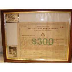 Certif.of U.B.F. & S.M.T.-a Negro organiz.