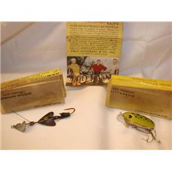 Lures w/orig. Fred Arbogast booklet
