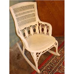 Victorian wicker rocker
