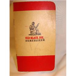 Old Black Joe Fertilizer ledger book 1954
