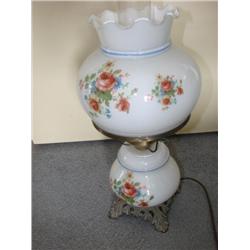 Floral Hurricane Lamp