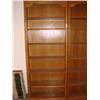 Image 1 : 7 ft. tall oak bookcase w/adj. shelves