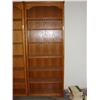 Image 1 : 7 ft. tall oak bookcase w/adj. shelves