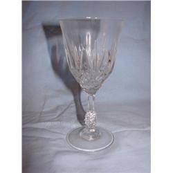 6 crystal wine goblets