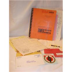 QSL Ham radio cards & 1964 handbook
